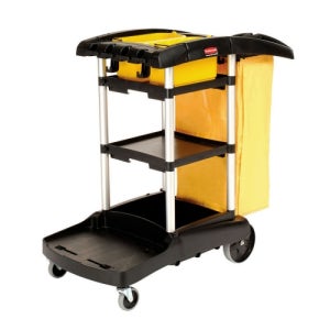 브루트 대용량 청소 카트 9T72 블랙 청소 용품 편리한 이동 직접 조립