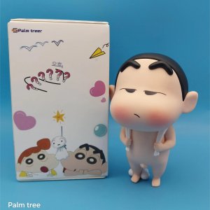 Palm treer 귀여운 짱구 짱아 목욕 장면 미니 피규어 애니피규어 10cm