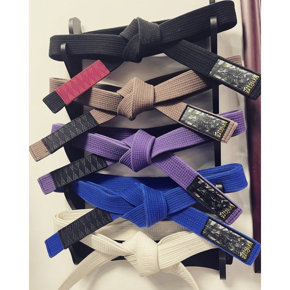 주짓수벨트거치대 브라질리안 주짓수 벨트 스카프 무술 태권도띠전시 장착 갈색검정 아름답고 A1