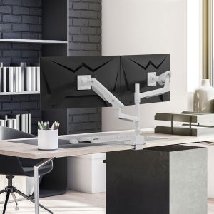 카멜마운트 MPD1PH 듀얼 초 고중량 폴타입 모던 모니터 거치대 받침대 모니터암