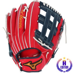 미즈노 프로 A에디션2 25027 이치로 쌍십자웹 외야 야구 글러브 레드