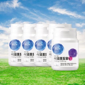 와브 헬스 식염 포도당 정 캔디 에너지 충전 전해질 수분 보충제 100정, 5개