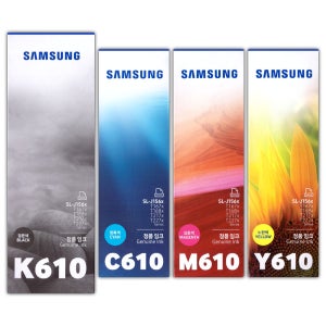 삼성전자 프린터잉크 INK- K610 INK-C610 INK-M610 INK-Y610 4색 세트 SL-J1560 J1565