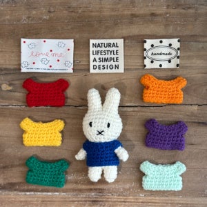 DIY 키트 미피 인형 코바늘 뜨개 패키지 미니 토끼 키링