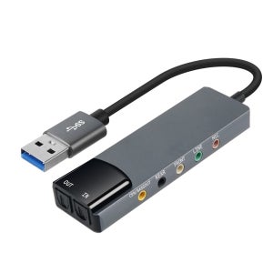 5.1채널 USB 사운드 카드 컨버터 7.1CH지원 PC 노트북 홈시어터 광디지털 마이크