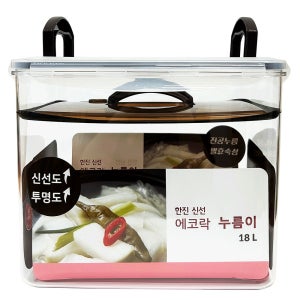 신선 에코 누름이 오이지담그기 누름독 오이지통 장아찌 누름판 김치통 18L, 1개