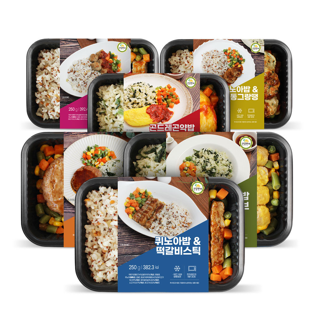 오늘은 건강<b>한끼</b> <b>영양</b>밥 도시락 x 6종! 손쉬운 조리 완벽한 맛 <b>영양</b>가득 맛있는 간편식