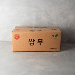 업소용 세미로 쌈무 2.6kg x 4 개입 무쌈 와사비