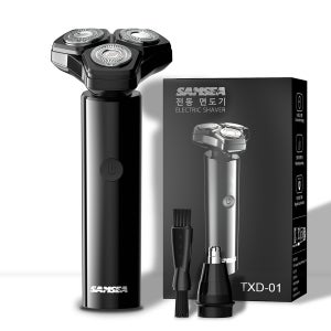 SAMSEA TXD-01 휴대용 방수 전기 면도기 블랙