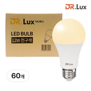 LED 전구 램프 12W, 전구색, 60개