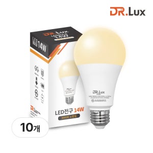 LED 전구 램프 14W, 전구색, 10개