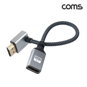 NIH695 HDMI 연장 케이블 젠더 MF 4K 60Hz UHD 15cm 꺾임형