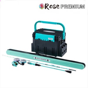 로즈프리미엄 세트 쭈갑로드 낚시대 떼루 쭈갑로드 쭈꾸미 갑오징어 베이트릴 로드 세트 풀패키지