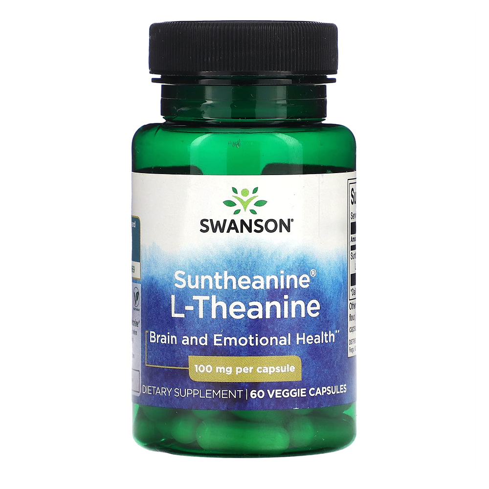 스완슨 Suntheanine L<b>테아닌100mg</b> 베지캡슐 60정