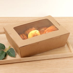 [LD] 종이 도시락 K2100 1박스 200개 떡 김밥 베이커리 과일 초밥 포장 배달