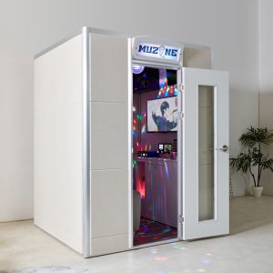 뮤존 코인노래방기계 가정용 노래방기기 태진 노래반주기 방음부스