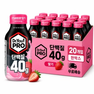 오리온 닥터유프로 단백질드링크 딸기40g 350ml 헬스 음료 단백질 보충제
