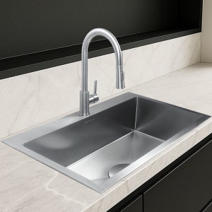 프로맘 사각 싱크볼 레인도트 E953 엠보 나노 코팅 스테인레스 씽크볼 교체