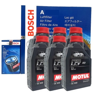 캡티바 유로 5 2.0 -16년02 엔진오일 교환 셋트 보쉬 필터 + 모튤 O0109+A2446+5W30 LCV 6L 디젤