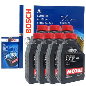 팰리세이드 LX2 2.2 e-VGT -22년04 엔진오일 교환 셋트 보쉬 필터 + 모튤 O0096+A2659+5W30 LCV 7L 디젤