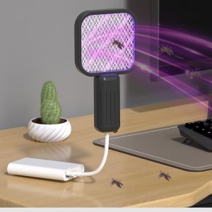 USB미니전기파리채 휴대용모기채 파리채 여행용 안전/강력/휴대용