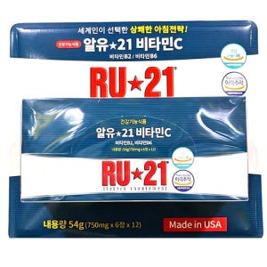 RU21 비타민C 750mg x 6정 12박스