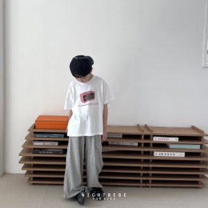 나잇베베 25여름 루즈핏 일자 바지 팬츠 유아동 XS-XL (메란지, 그린)