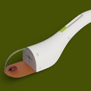 바퀴벌레 잡는 도구 스파이더 벅스 캐쳐 벌레 집기 곤충 제거 집게 화이트