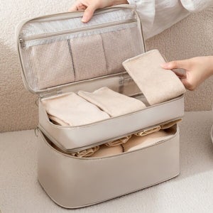여행용 속옷 파우치 3단 분리수납 이너웨어 다용도 정리백
