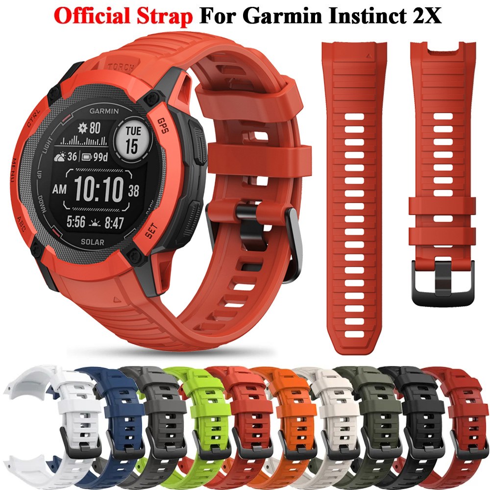 Garmin Instinct <b>2X</b> 솔라 실리콘 스트랩 Smartwatch 밴드 팔찌 교체용 손목 밴드용 시계