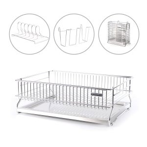 올스텐 식기건조대 1단 다용도 걸이 수저통 포함 GWM