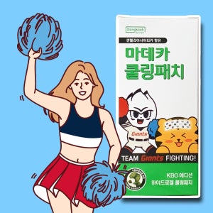 마데카 쿨링패치 KBO 롯데 자이언츠 야구장 쿨패치 40매