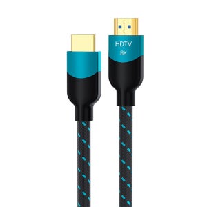 정품 삼성 LG TV 모니터 호환 HDMI to HDMI 케이블 8K UHD 단선 방지 페브릭 V2.1 3m, 1개