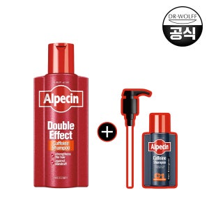 알페신 더블이펙트 카페인 샴푸 375ml 두피유분감소 지성두피 피지정화