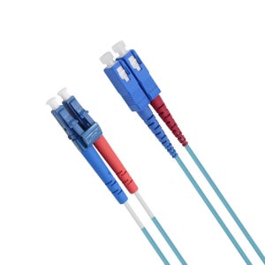 국산 10G 광점퍼코드 SC-LC 2코어 OM3 멀티모드 OM3SLM 20m, 1개