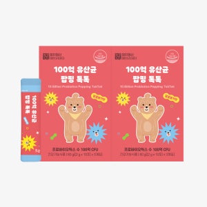 장인정신에브리데이 어린이 유아 유산균 프로바이오틱스 100억 팝핑톡톡 30포, 2개