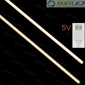 5V COB LED 1m 제작바 1307 방열판 불투명 투명 커버 USB 줄조명 라인조명