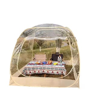 원터치 투명 감성 돔텐트 캠핑 쉘터 간편설치