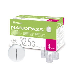 테루모 TERUMO 32.5G 4mm 인슐린 펜니들 100입 1박스 멸균 주사침 주사바늘