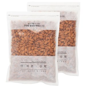 [5월 신규런칭] 더바른상회 고소한 구운 볶음 통 아몬드 1kg, 2개