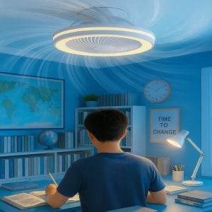 하이원 360도 회전 선풍기 방등 실링팬 삼색디밍 방등 500사이즈 LED조명,선풍기,서큘레이터의 장점을 하나로