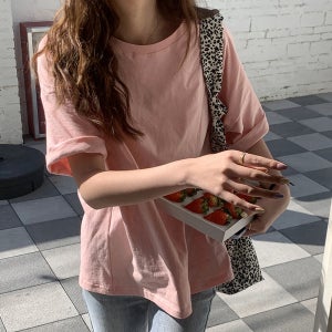 OHS-TW1566 라운드 면 티셔츠 11컬러