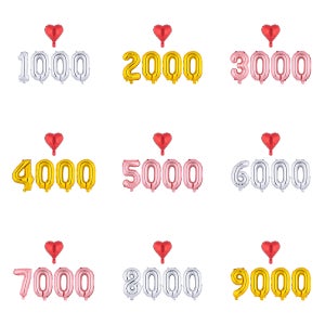 아트포유 1000일 천일 풍선 이벤트 세트 5P