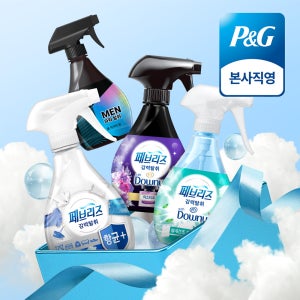 페브리즈 섬유탈취제 강력탈취 패밀리팩 370ml 4개(향기별 1개씩)