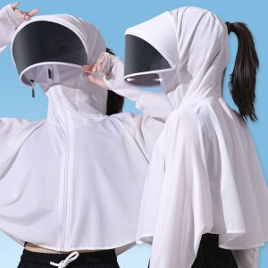 여름 UV 자외선 차단 퀵맘 쿨링 썬캡 바람막이 자켓 후드집업