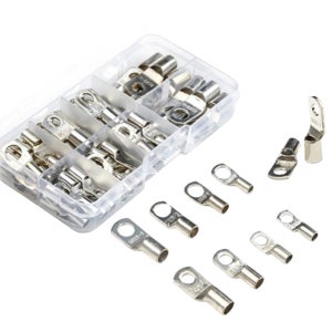 압착형전선커넥터 전기배선단자세트 주석도금 링형전선터미널