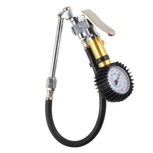 에어콤프호환 타이어공기주입기 PSI게이지 공기압체크 양방향노즐