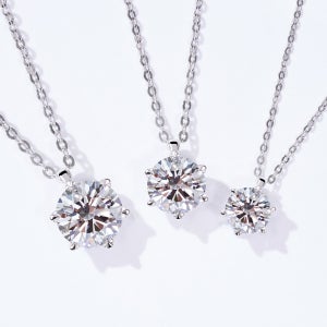 14k 18k 클래식 랩 다이아몬드 목걸이(1캐럿/2캐럿/3캐럿)