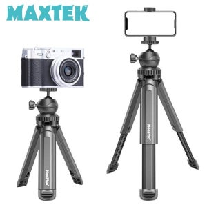 맥스텍 MT668 DSLR 카메라 스마트폰 삼각대 실내 실외 볼헤드 셀카봉 거치대 휴대용이