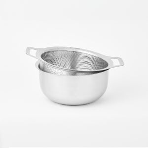 스틸웍스 스테인리스 스틸 믹싱볼+펀칭볼 세트 21cm